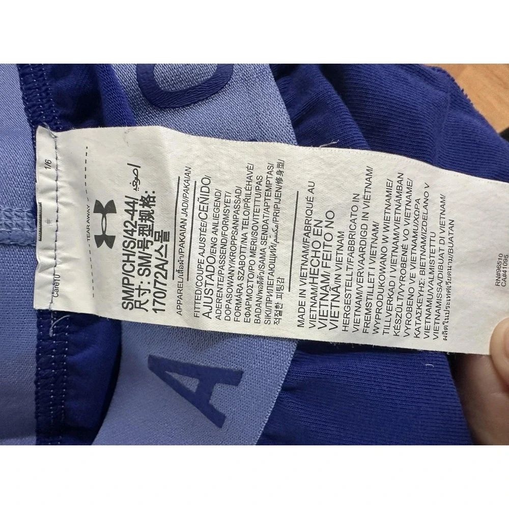 Under Armour‎ Pants Mens Small Blue Fitted Compression Base Layer Athletic Gym